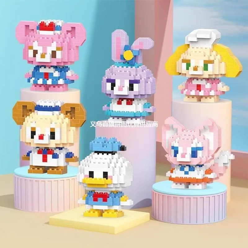 Disney sanrio building block toys персонажи мультфильмов stitch - Фотография_3