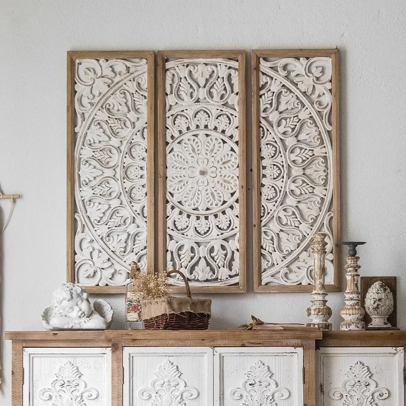 Ваби-саби ретро старая резьба полая - Фотография_2