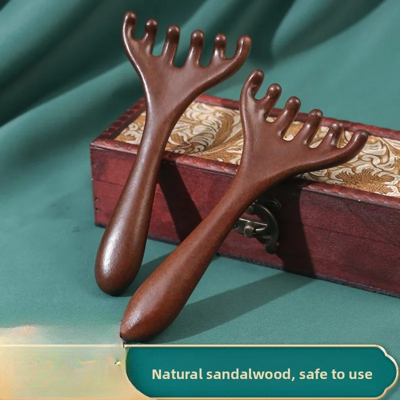 Расческа из рога оленя золотого сандалового дерева - Фотография_2