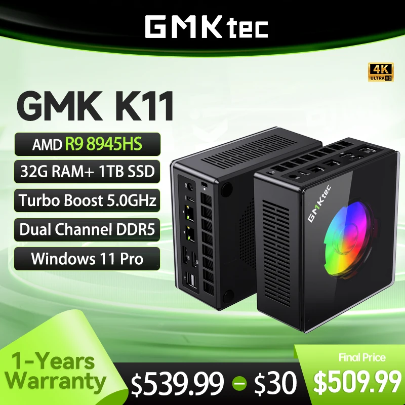 Gmktec mini pc k11 amd r9 8945hs