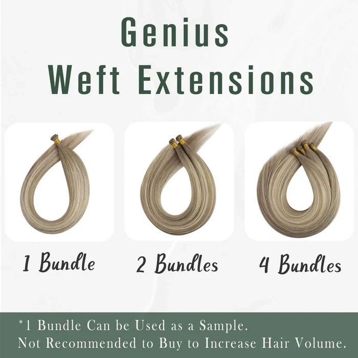 [virgin] невидимые волосы для наращивания virgin genius weft - Фотография_6