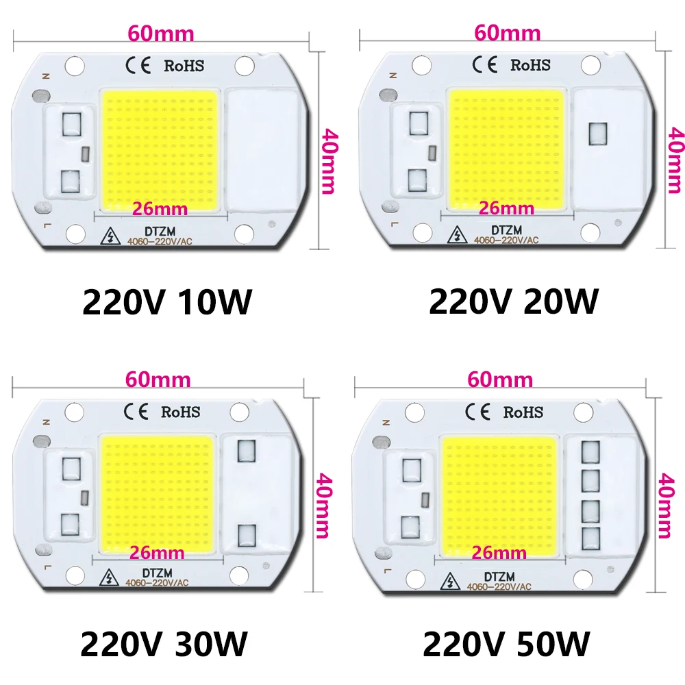Ledcob 5w чип 50w светодиодная - Фотография_5