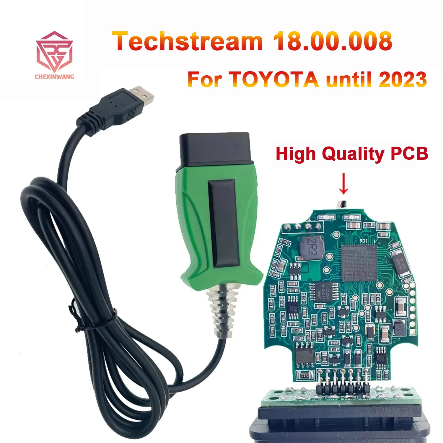 Автомобильный диагностический кабель techstream 2023