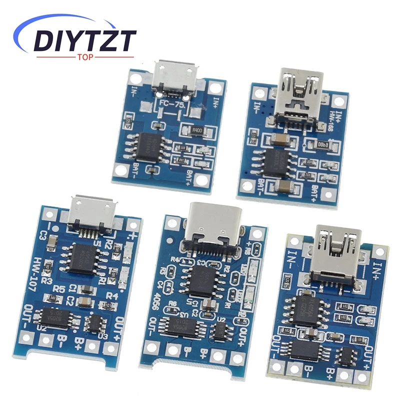 Micro usb 5 в 1a 18650 tp4056 модуль - Фотография_2