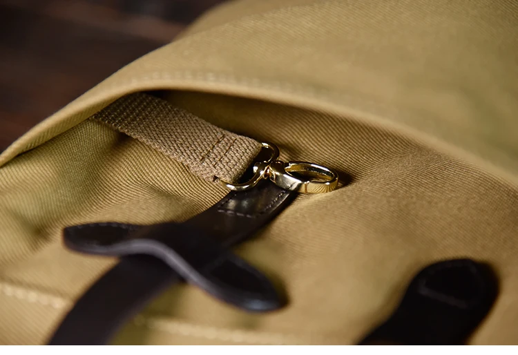 Портфель мужской из вощеного текстиля - Фотография_5