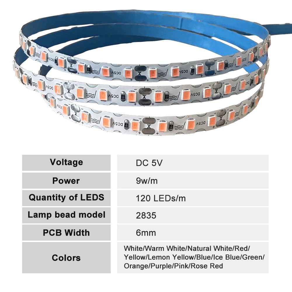 Светодиодная лента dc 5 в 12 в s-образной формы 2835 smd - Фотография_2