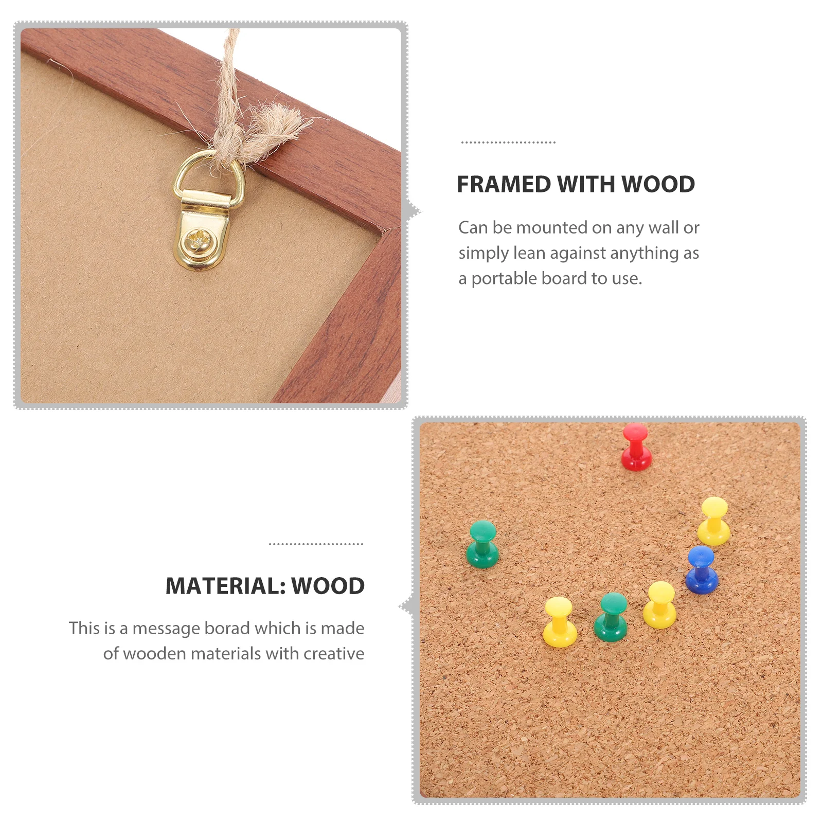 Фотостена, пробковая деревянная булавка для объявлений - Фотография_6