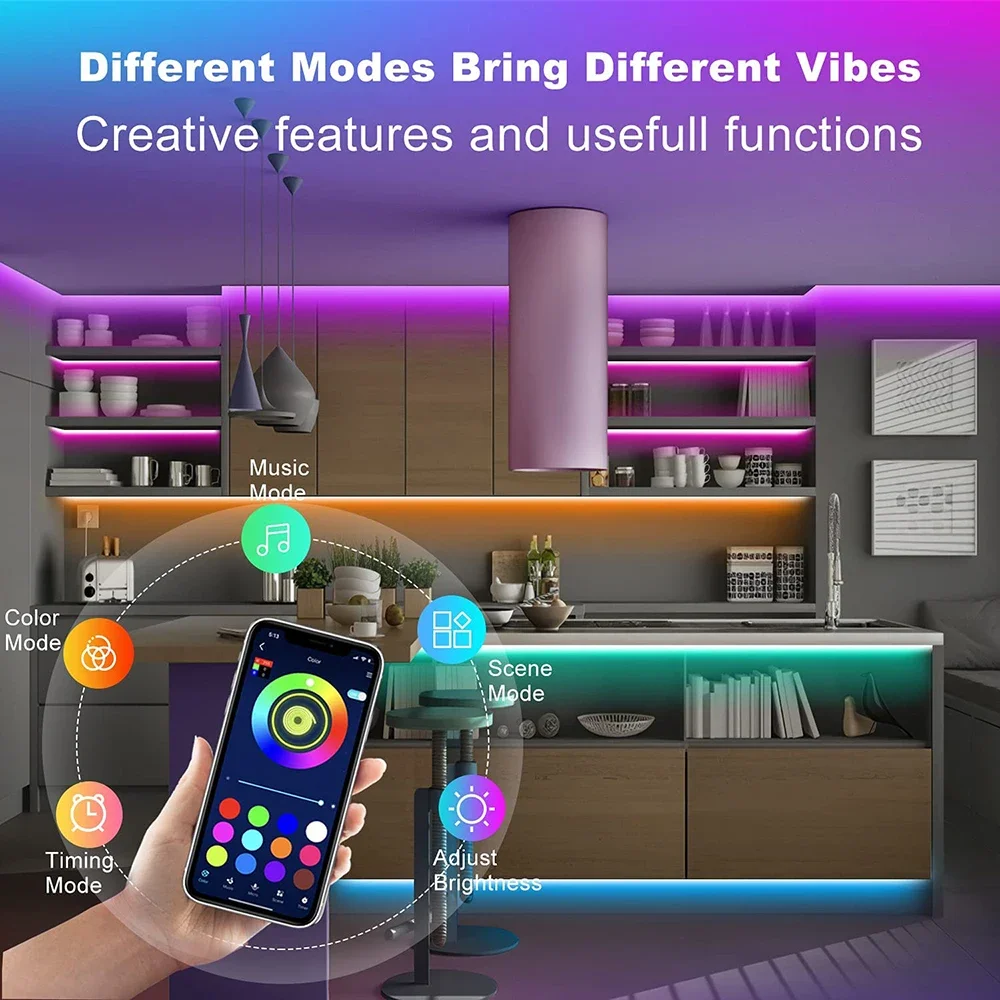 Светодиодная лента bluetooth rgb - Фотография_6