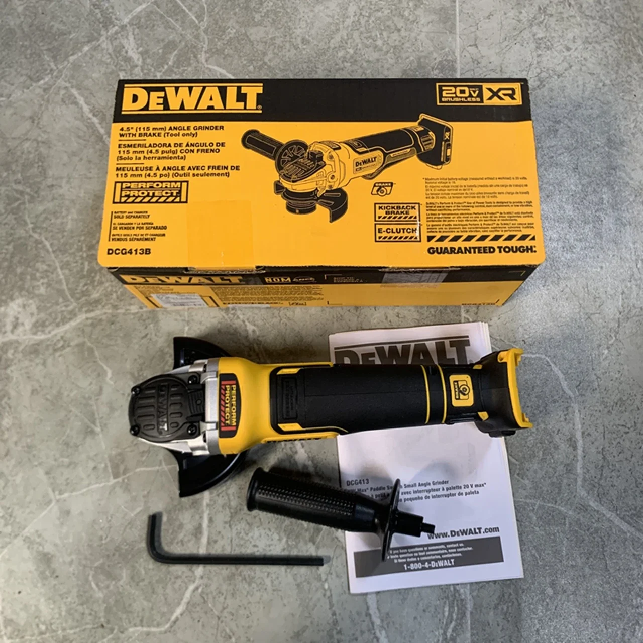 Dewalt dcg413, бесщеточный беспроводной лопастной переключатель - Фотография_2