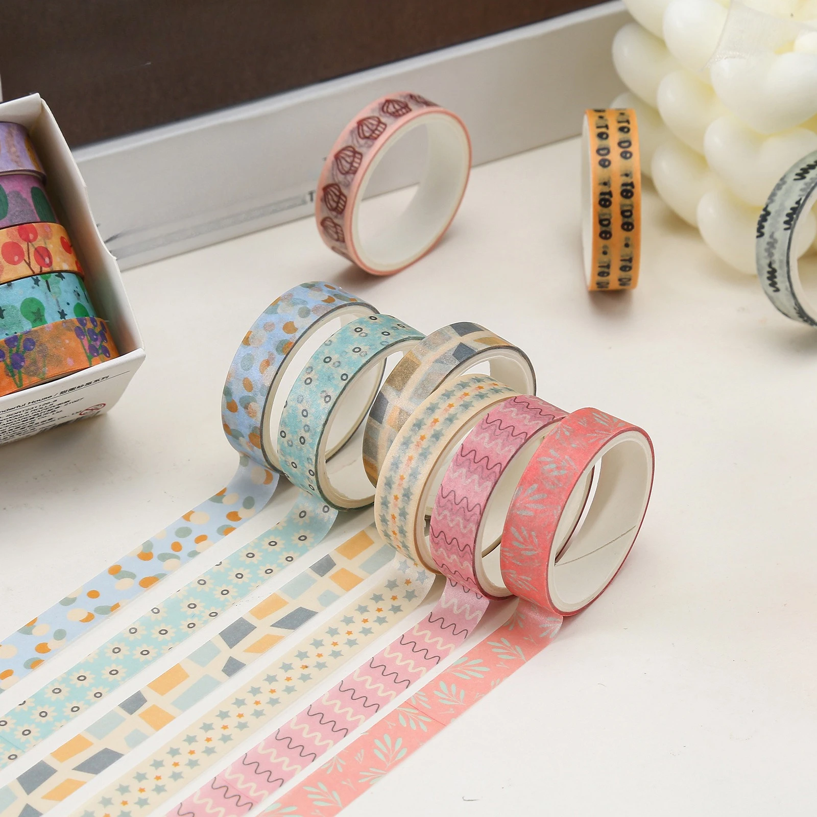 5 рулонов свежих мультяшных лент васи - Фотография_2