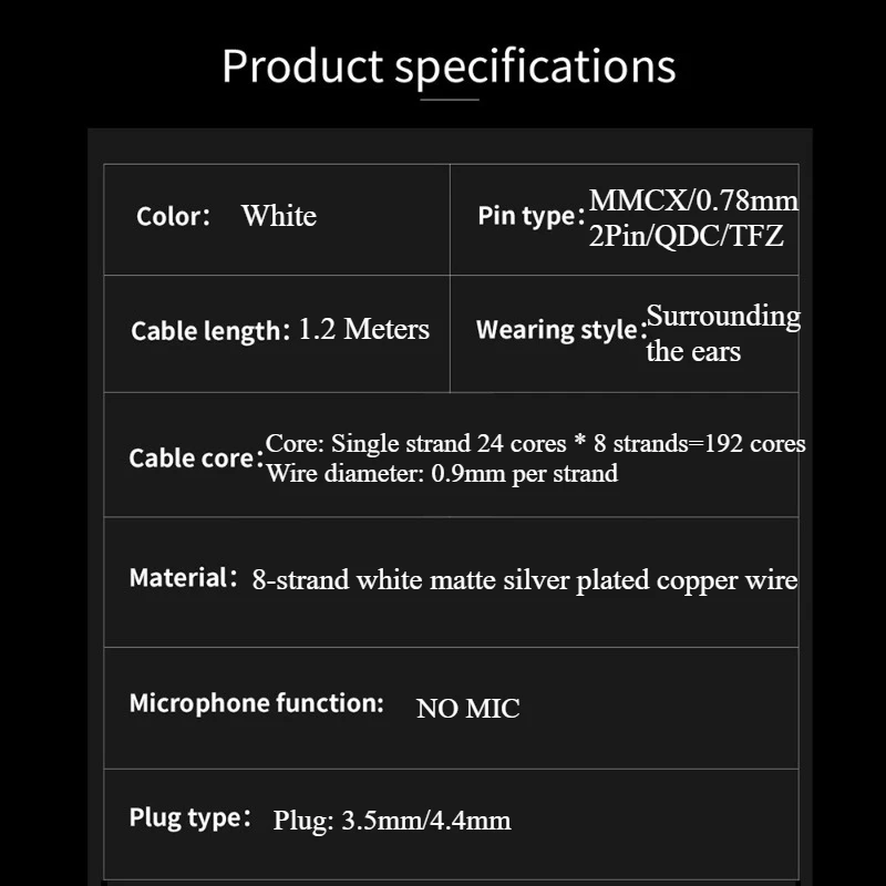 Кабель для обновления наушников hifi iem mmcx 0 - Фотография_6