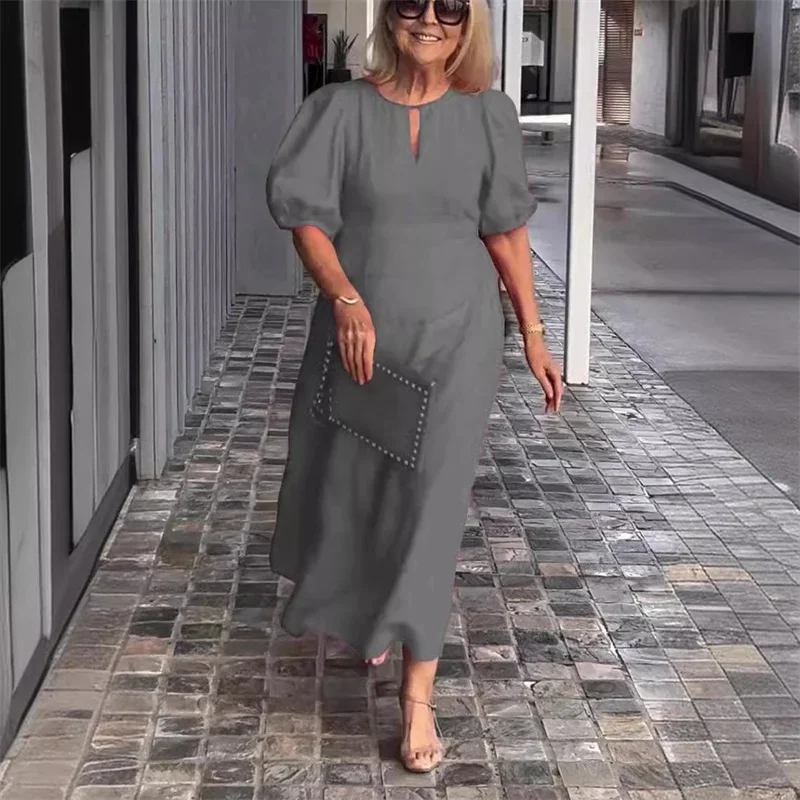 Женское платье с коротким рукавом - Фотография_3