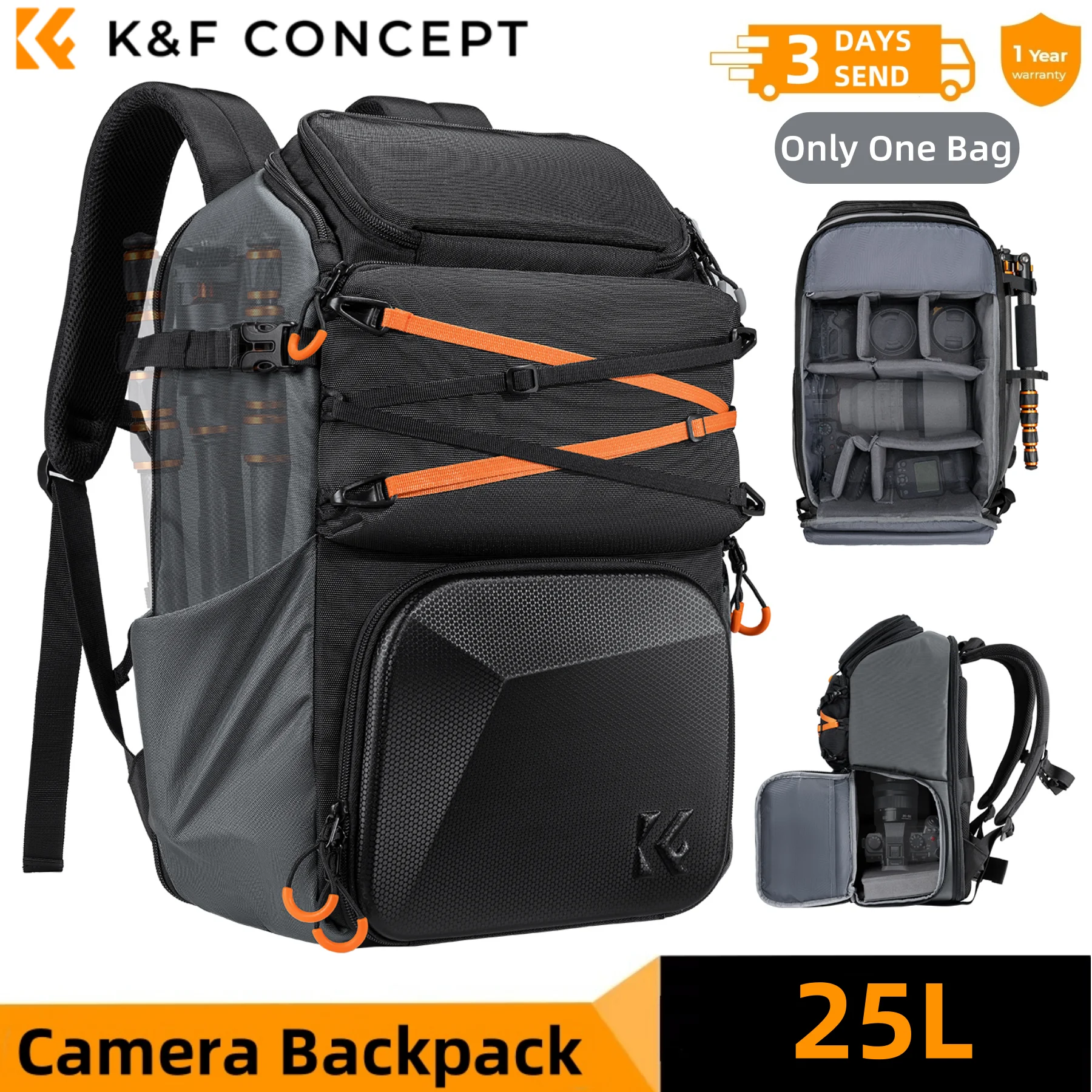 K&f concept 25l сумка-рюкзак