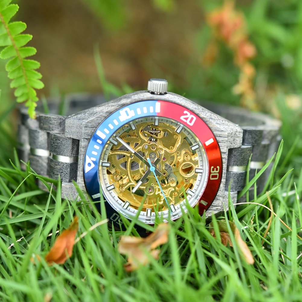 Механические часы bobo bird деревянные - Фотография_2