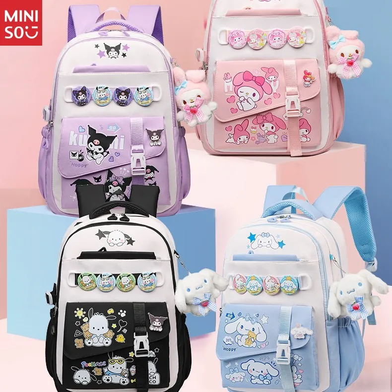 Школьный рюкзак miniso kuromi |   сумка большой вместимости для девочек