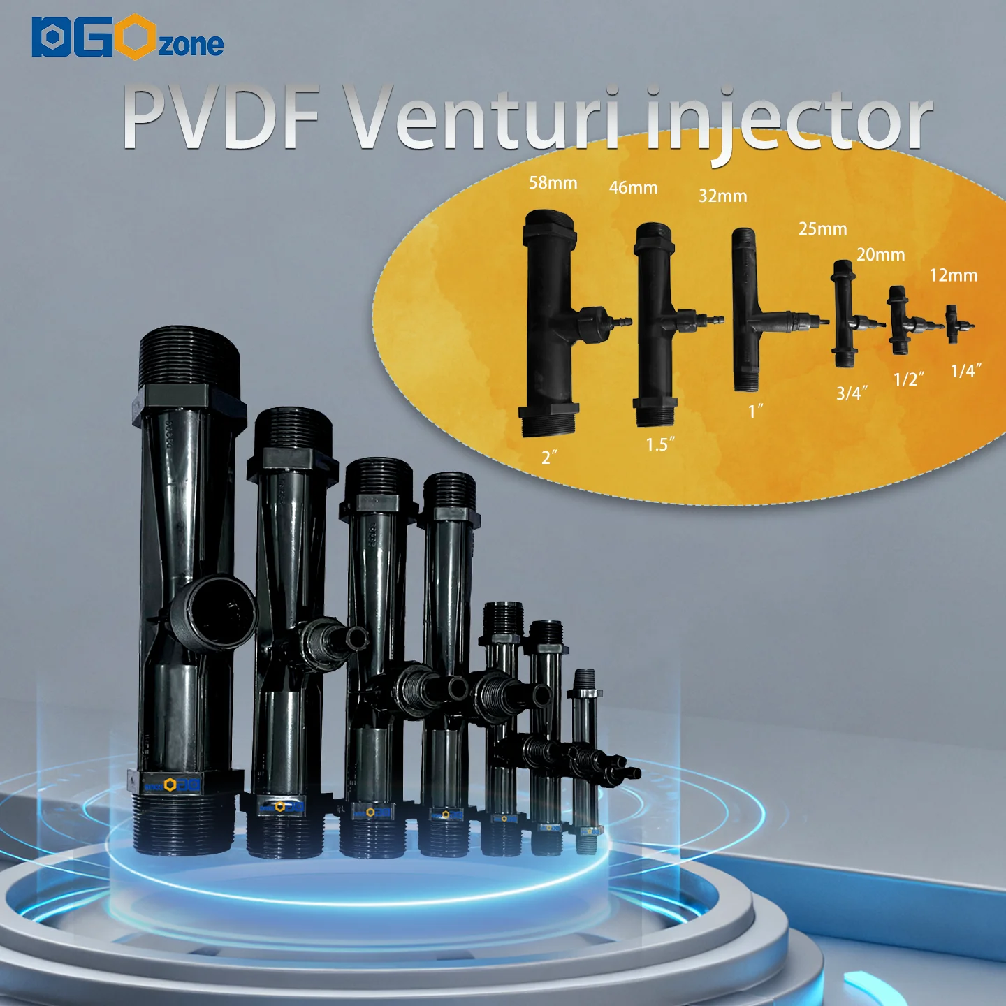 "пвдф инжектор вентури для