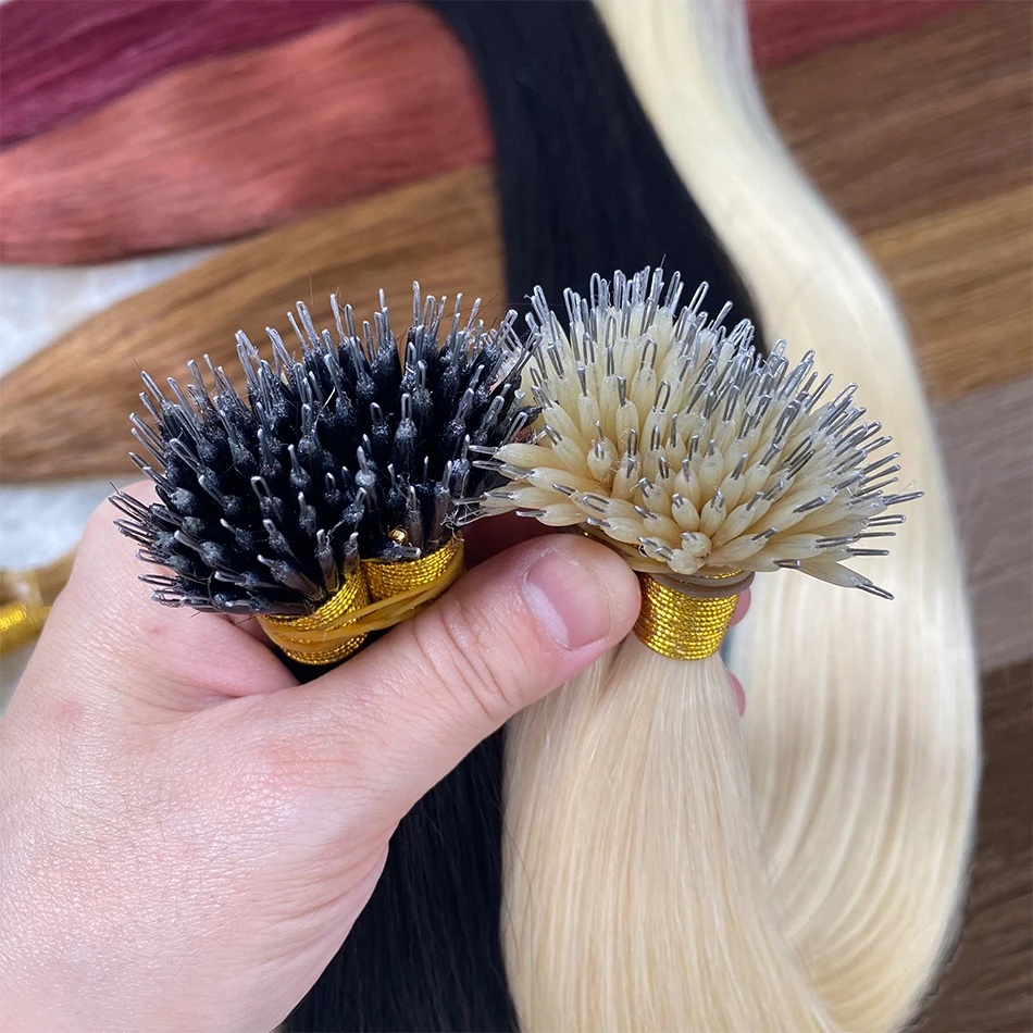 Наращивание волос с микрокольцами