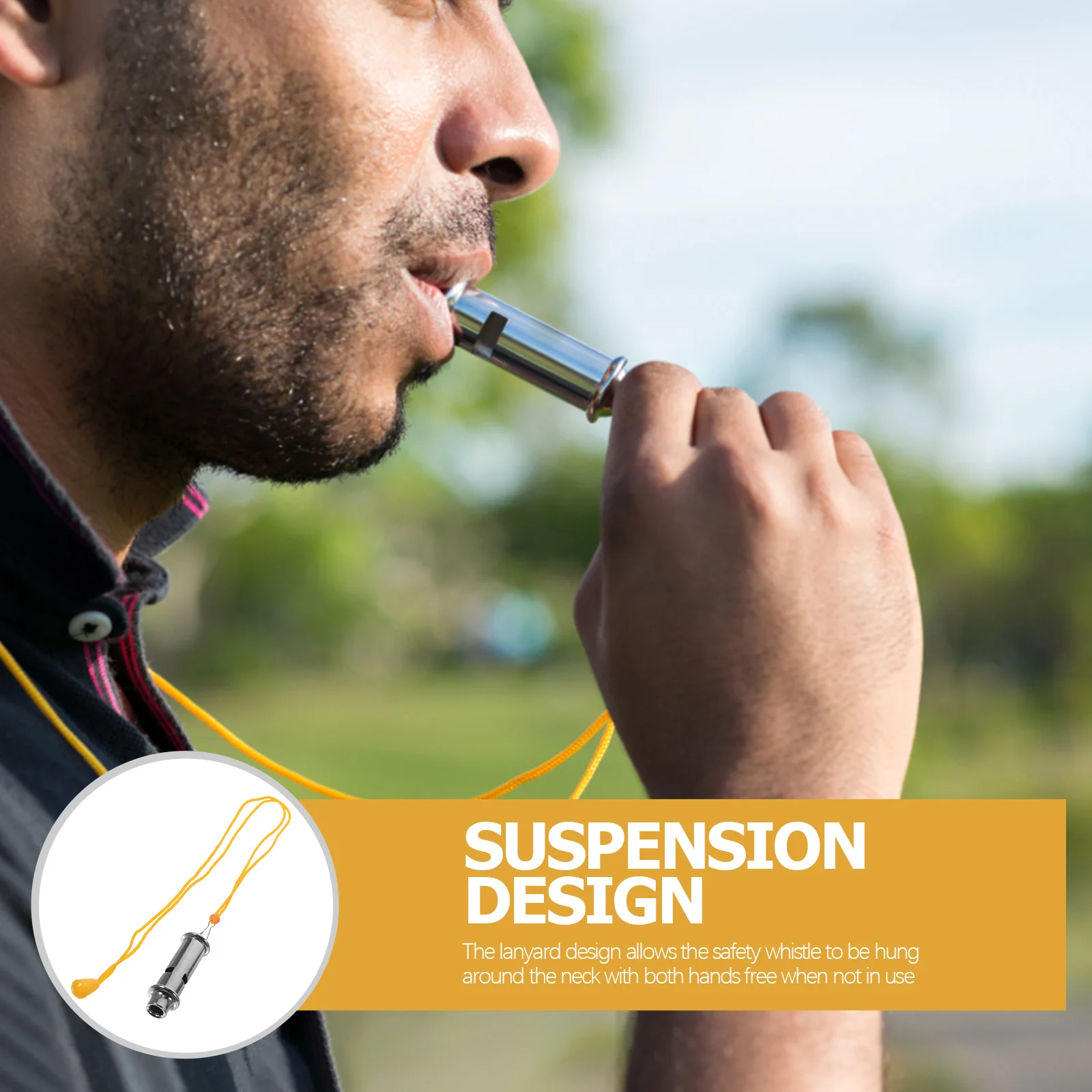 Металлический аварийный свисток из нержавеющей стали - Фотография_3