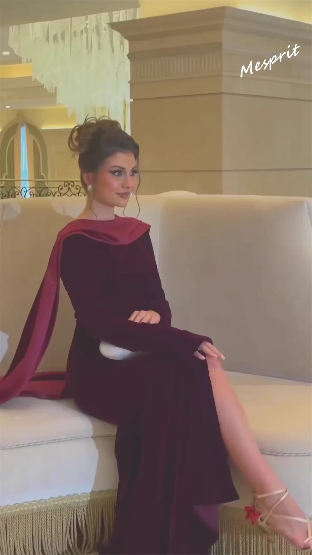 Изысканное асимметричное вечернее - Фотография_3