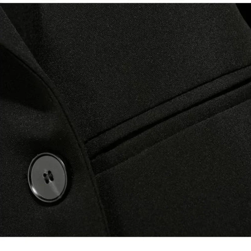 Роскошный черный блейзер для офиса - Фотография_6