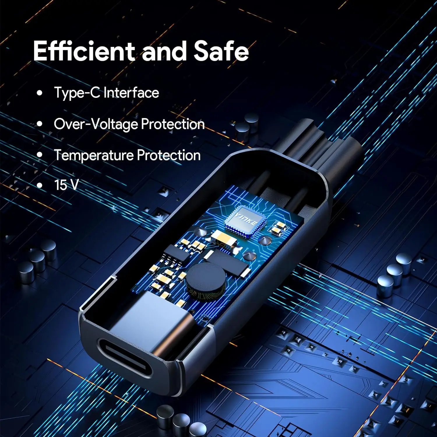 Yinke 15v hq8505 type-c адаптер - Фотография_6