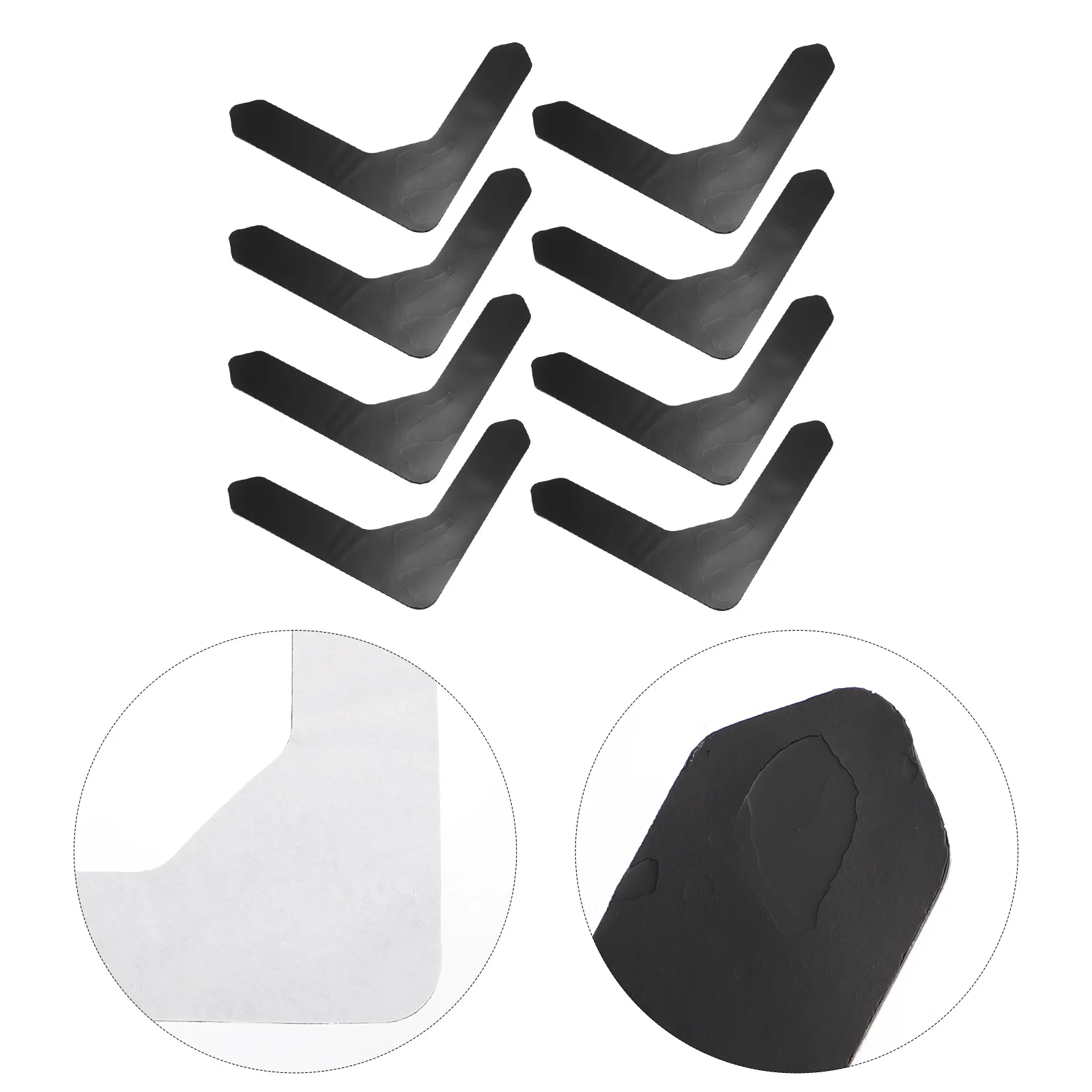 Черные l-образные нескользящие наклейки для ковров - Фотография_4