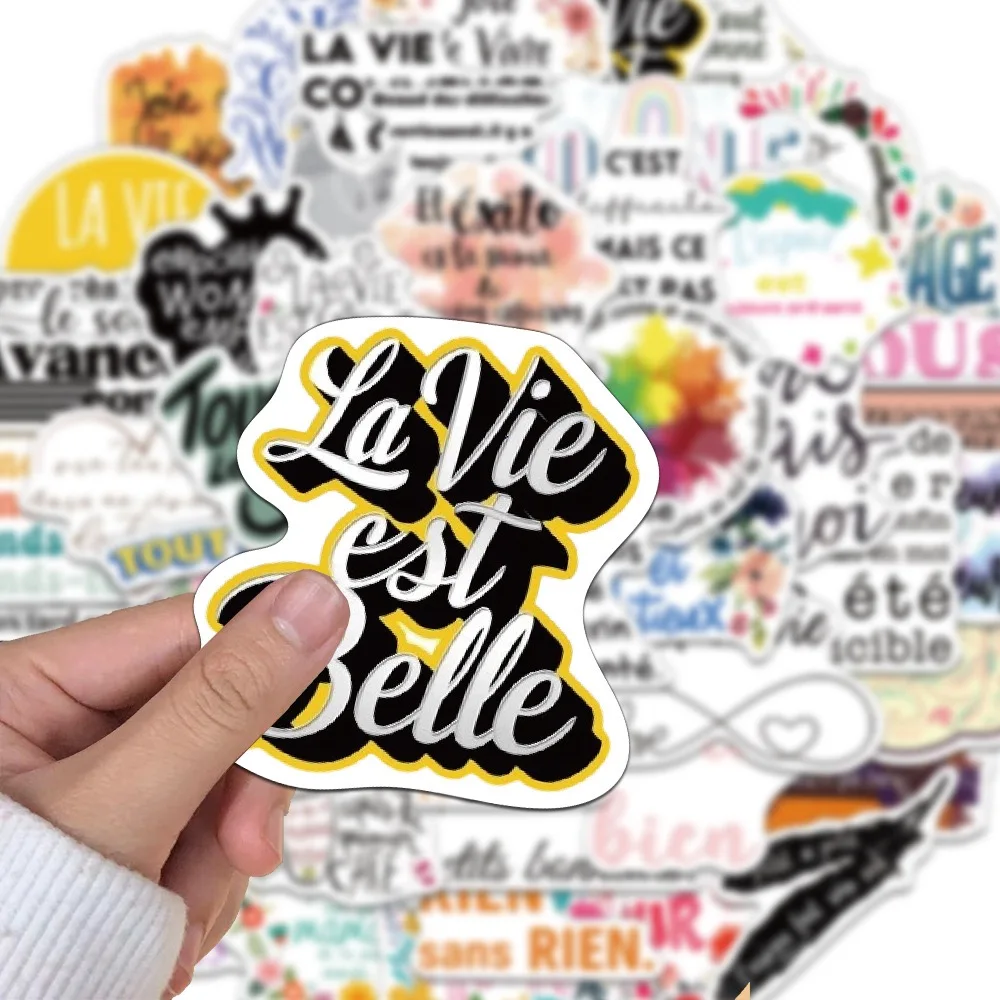 Цветные французские вдохновляющие цитаты