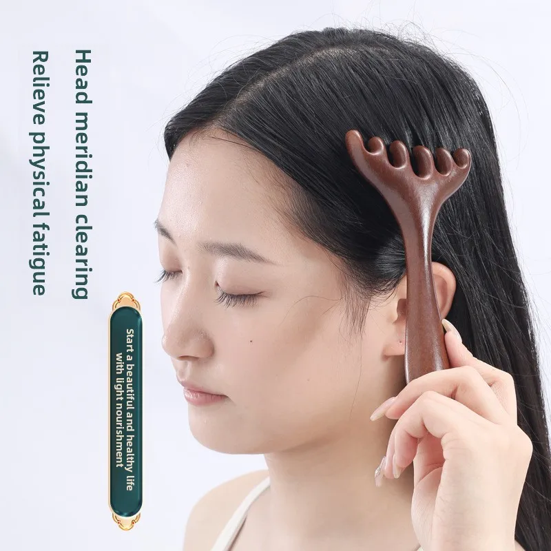 Расческа из рога оленя золотого сандалового дерева - Фотография_3