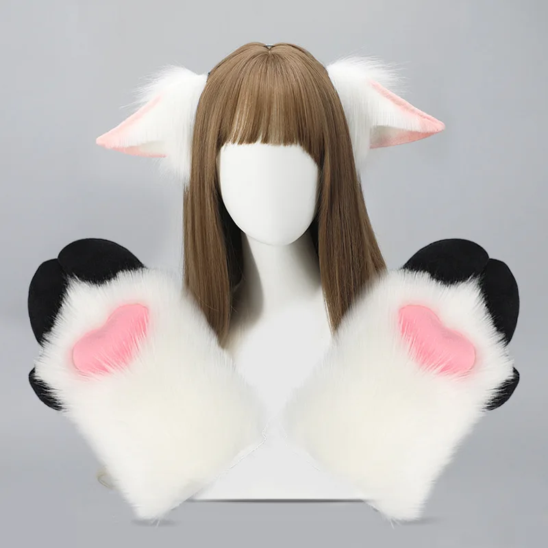 Новые пушистые перчатки с лапами kig - Фотография_3