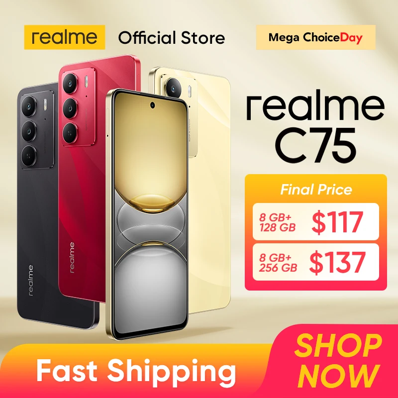 [мировая премьера] смартфон realme c75 с чипсетом helio g92 max