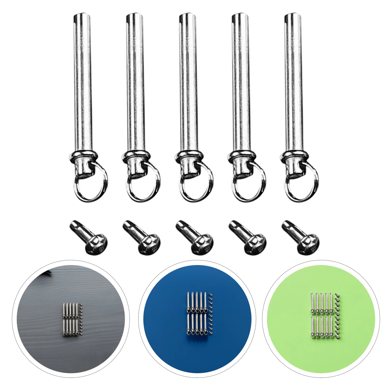 10 комплектов, складная заклепка вала вентилятора