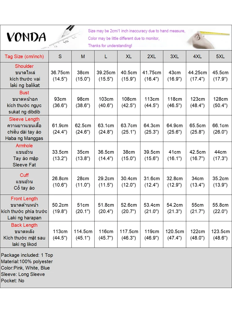 Женские топы больших размеров vonda 2024 - Фотография_6