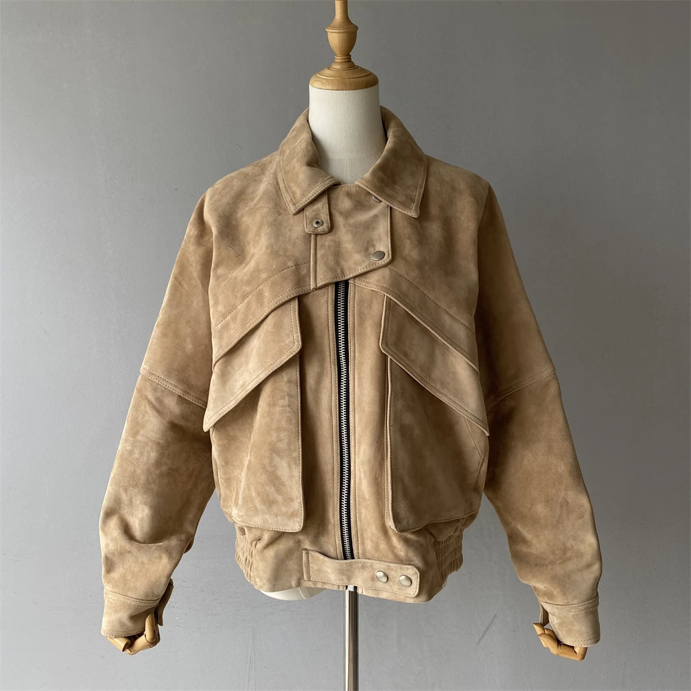 Женская куртка из натуральной замши jaxmonoy - Фотография_2