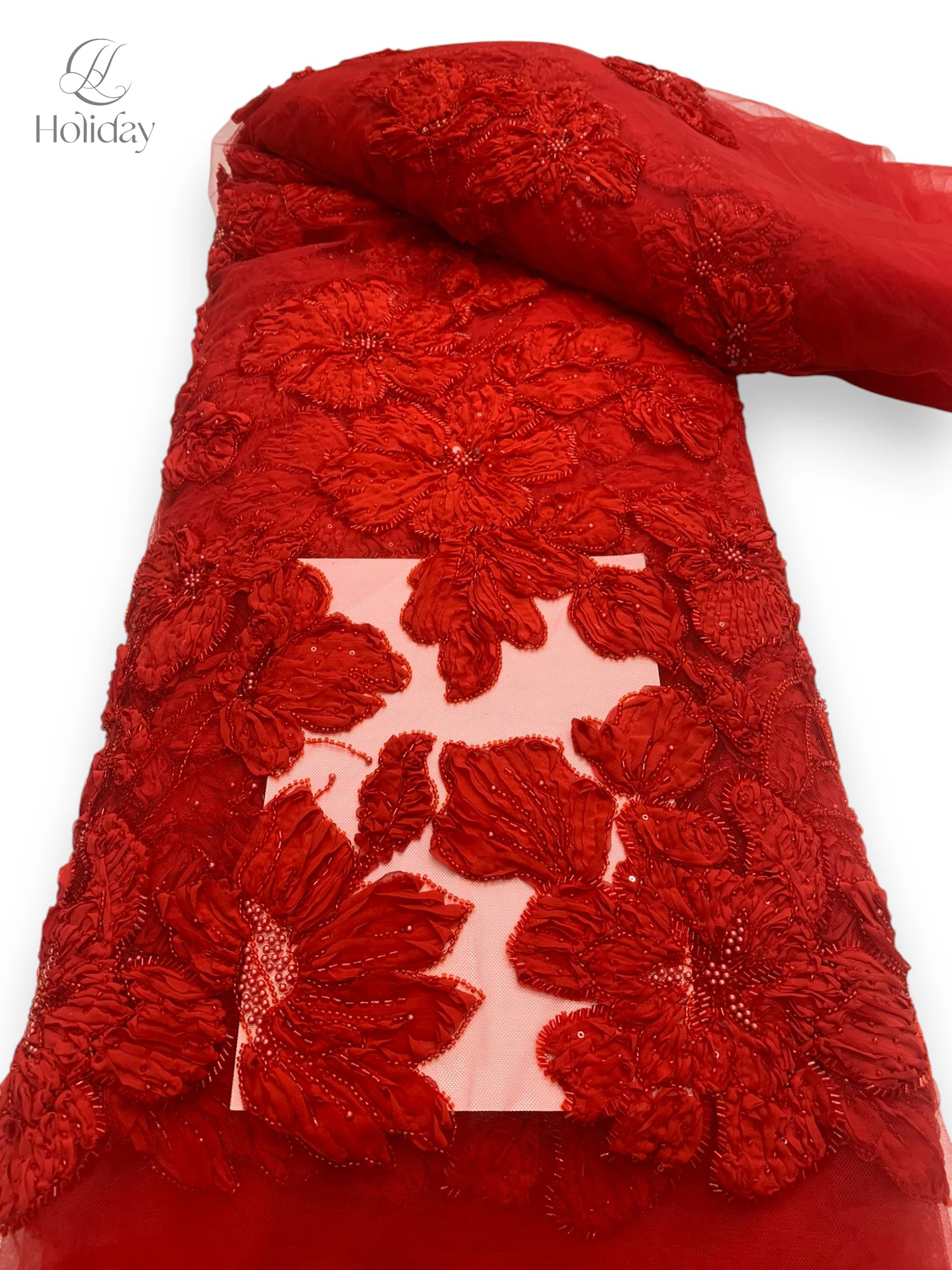 African chiffon tulle lace fabric