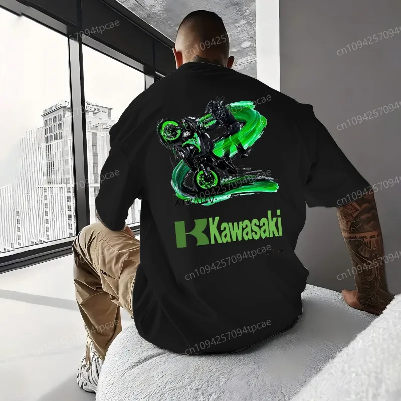Новая футболка большого размера kawasaki - Фотография_5