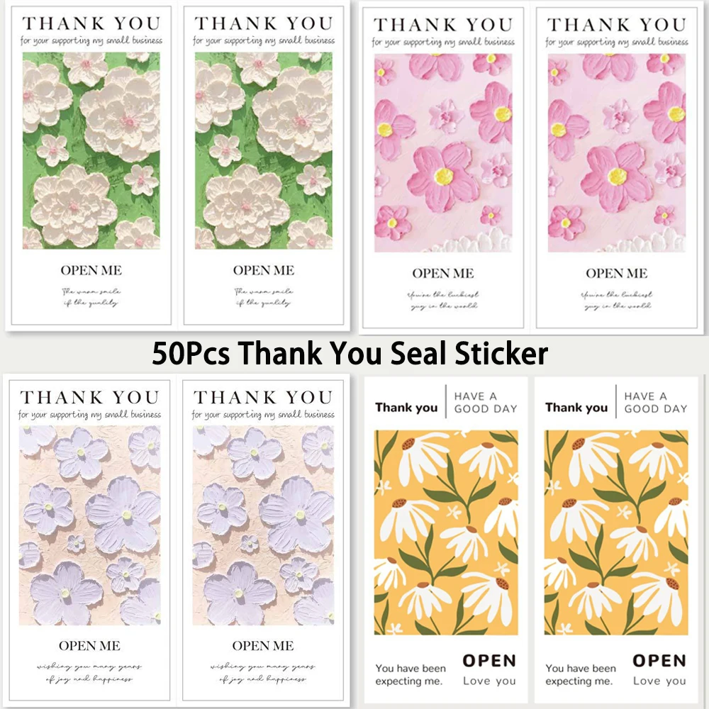 10 см * 5 см прямоугольные ярлыки с цветами и надписью «thank you»