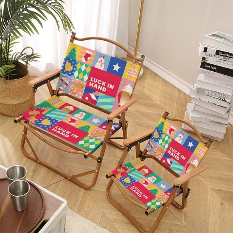 Складной декоративный стул с рождественской тематикой - Фотография_3