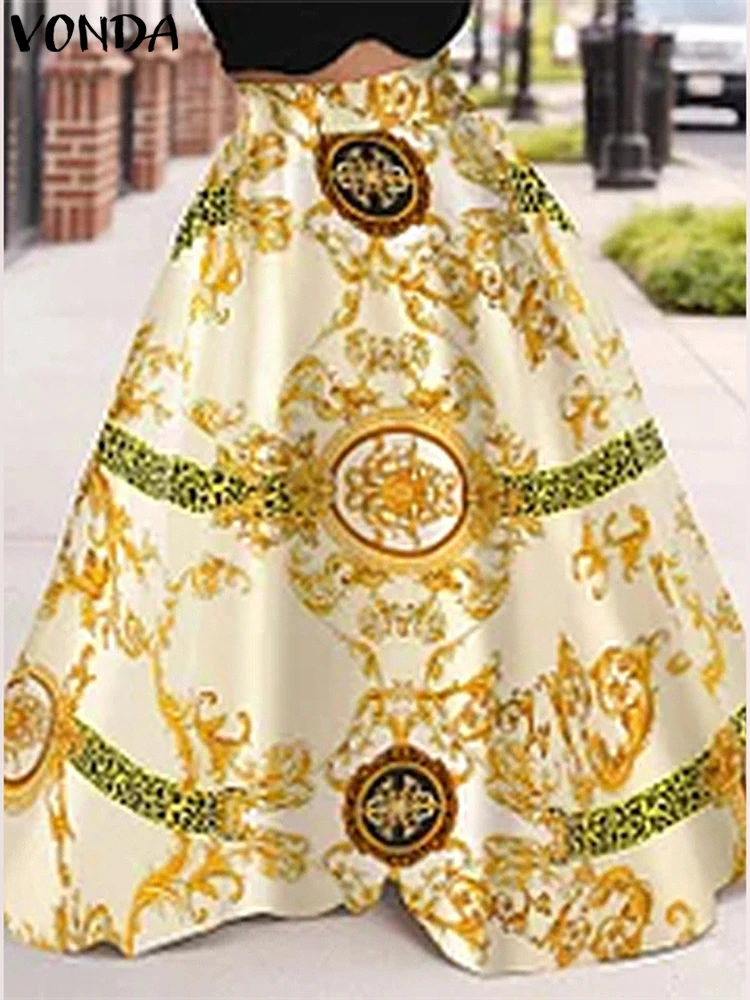 Женские юбки с винтажным принтом - Фотография_3