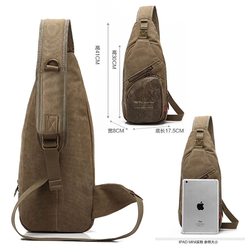 Повседневная мужская нагрудная сумка - Фотография_3