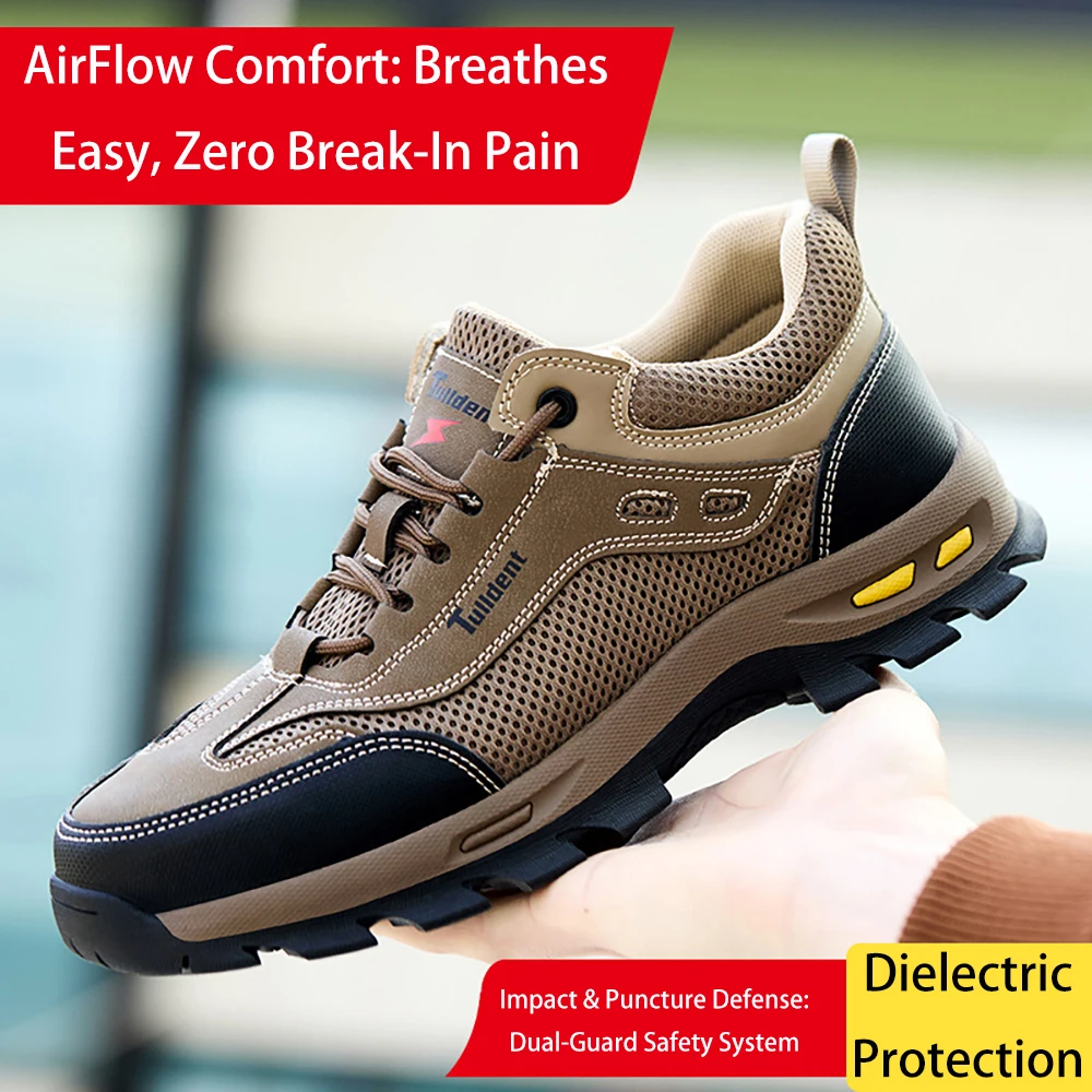 Мужская летняя рабочая обувь armortoe breezetech - Фотография_3