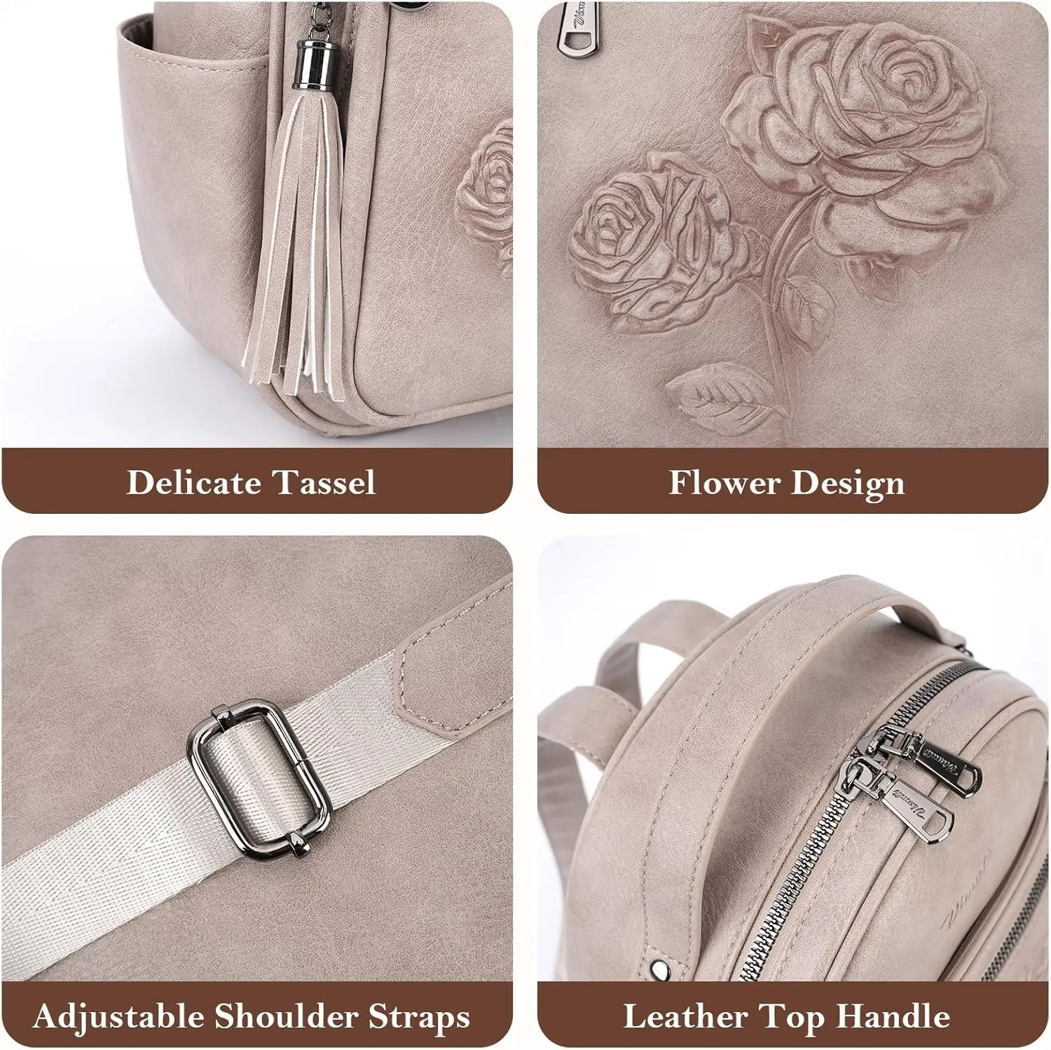 Мини-рюкзак-кошелек для женщин - Фотография_6