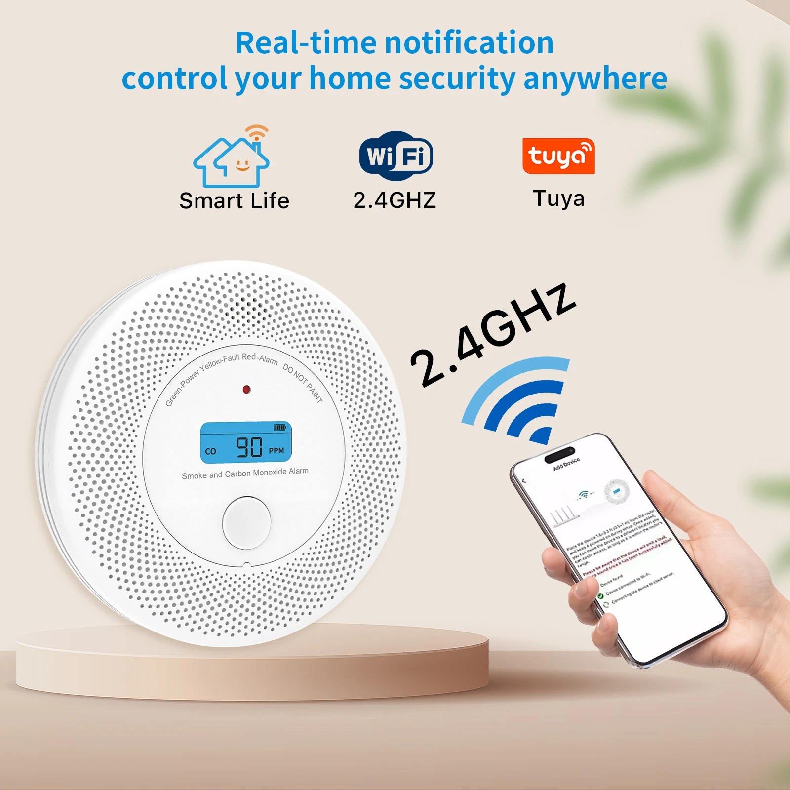 Комбинированный детектор tuya wi-fi