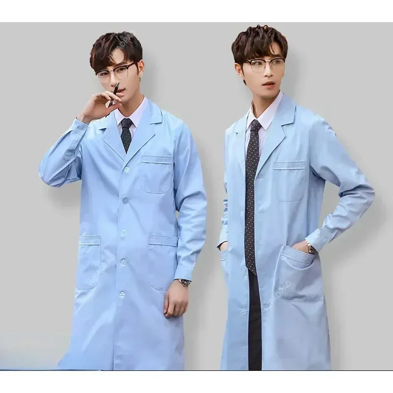 Белое пальто с длинным рукавом для зоомагазина