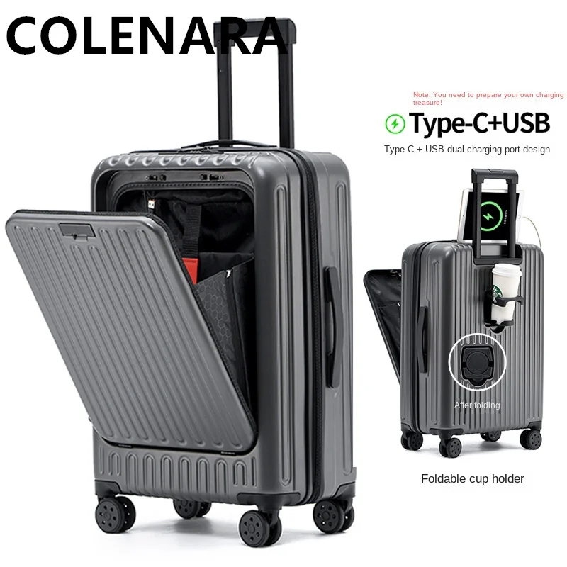 Чемодан colenara с зарядкой через usb - Фотография_3