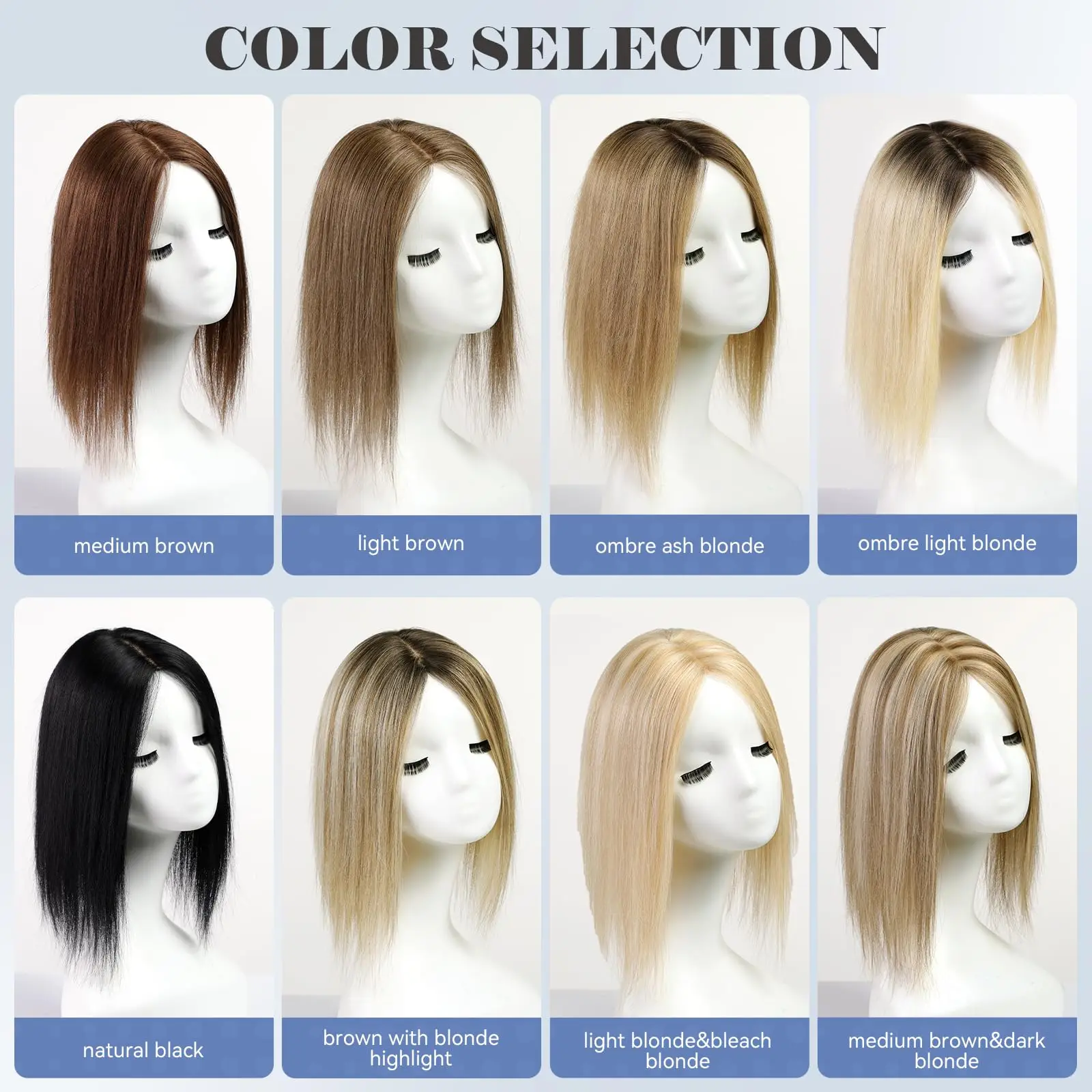 Коричневые смешанные светлые человеческие волосы remy - Фотография_6