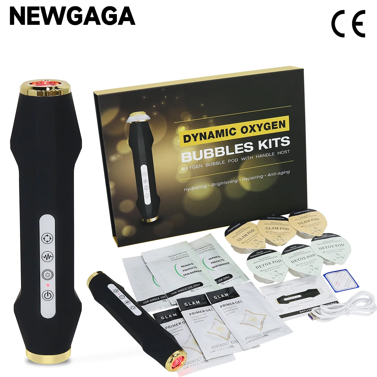 Newgaga кислородный пузырьковый аппарат для лица co2