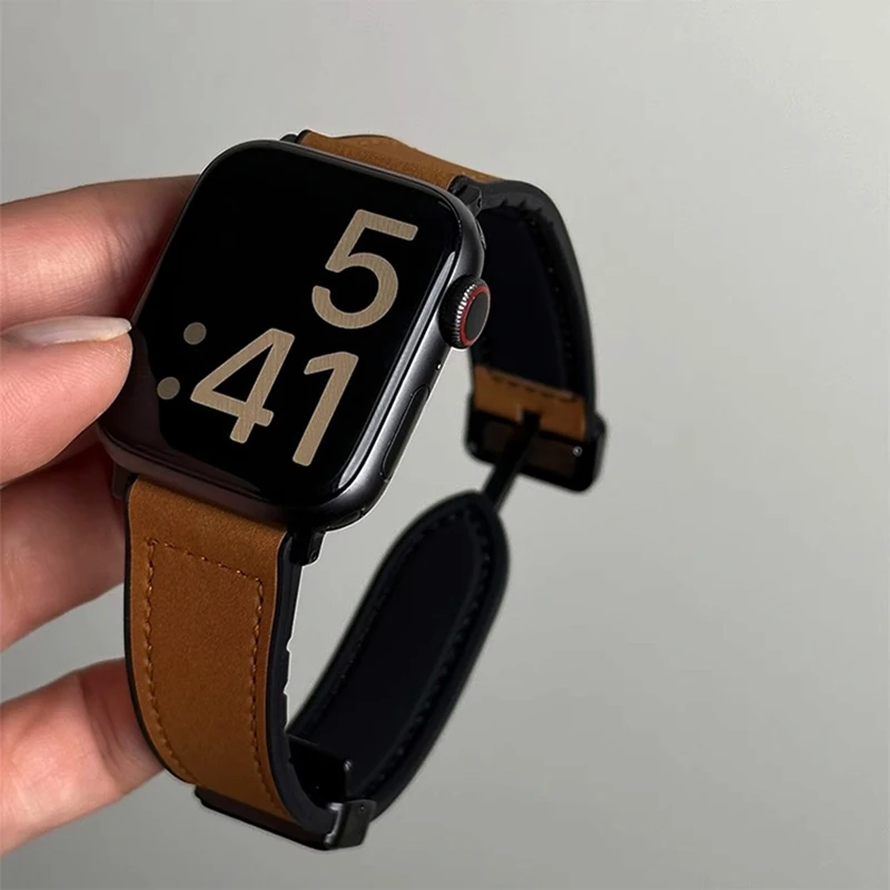 Кожаный ремешок для apple watch 10 ultra 9 - Фотография_4