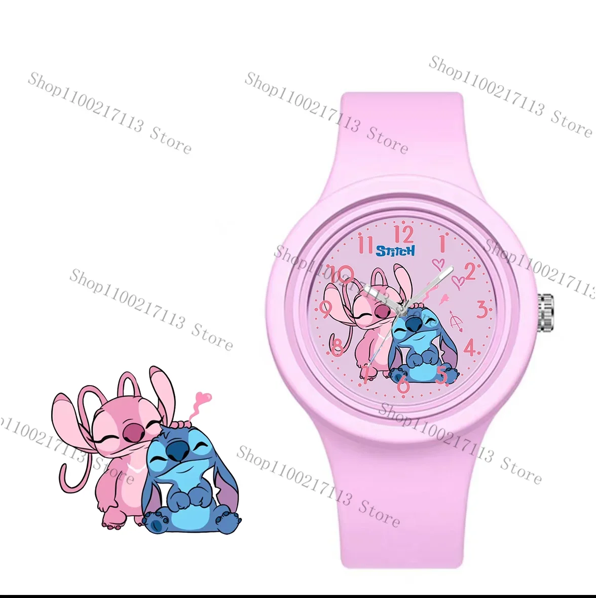 Новые детские часы disney stitch с персонажем мультфильма - Фотография_2