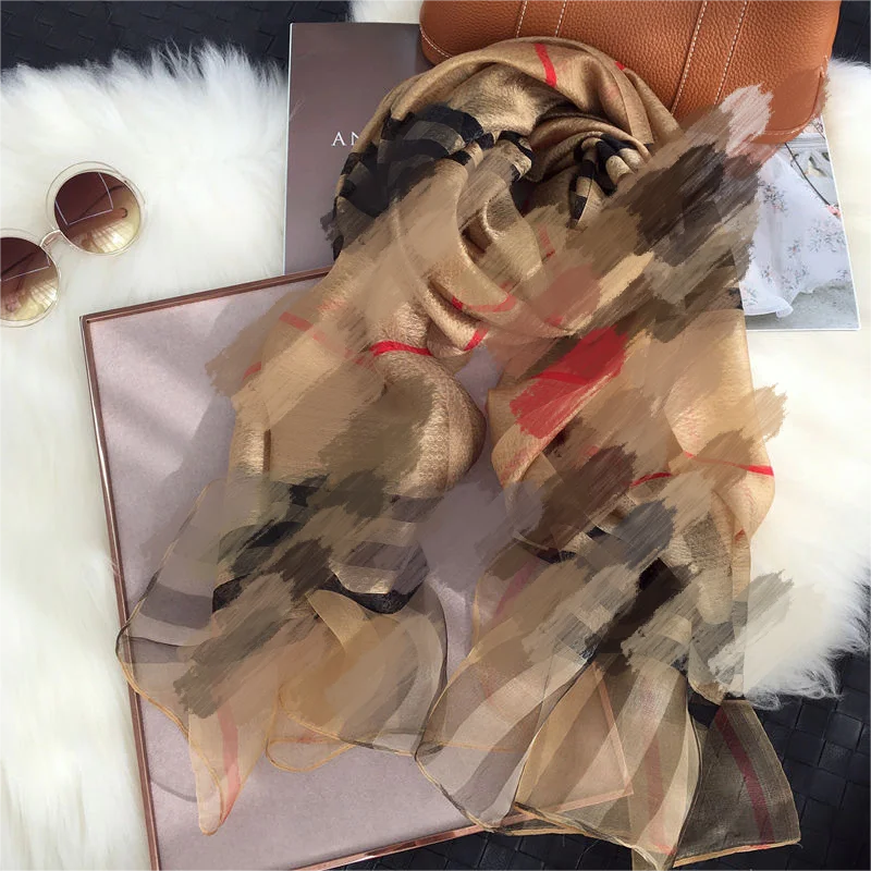 Новый клетчатый шарф для женщин