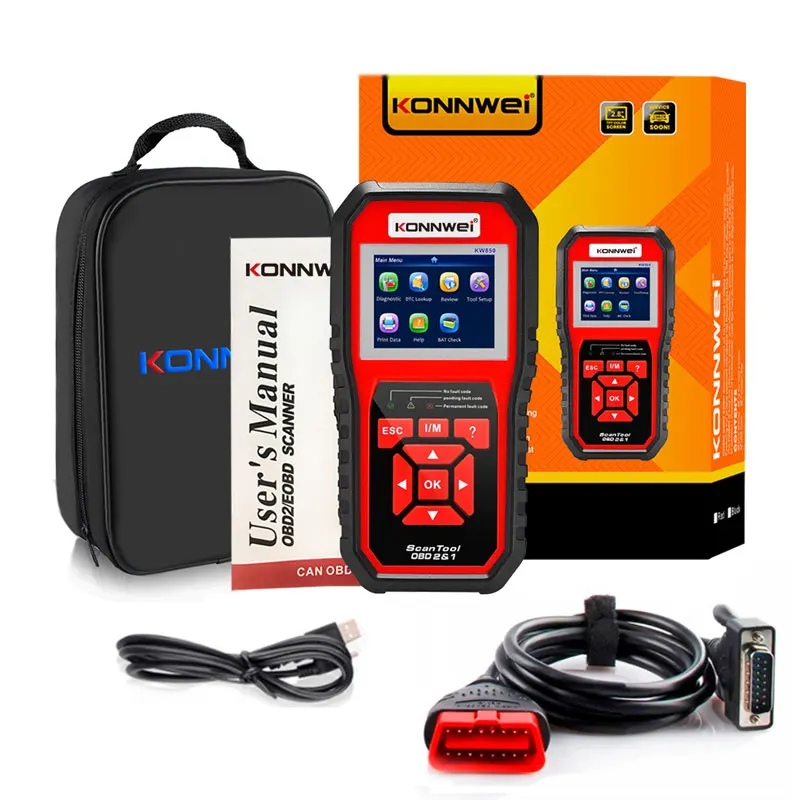 Konnwei obd2 kw850 автомобильный сканер obd 2 - Фотография_6
